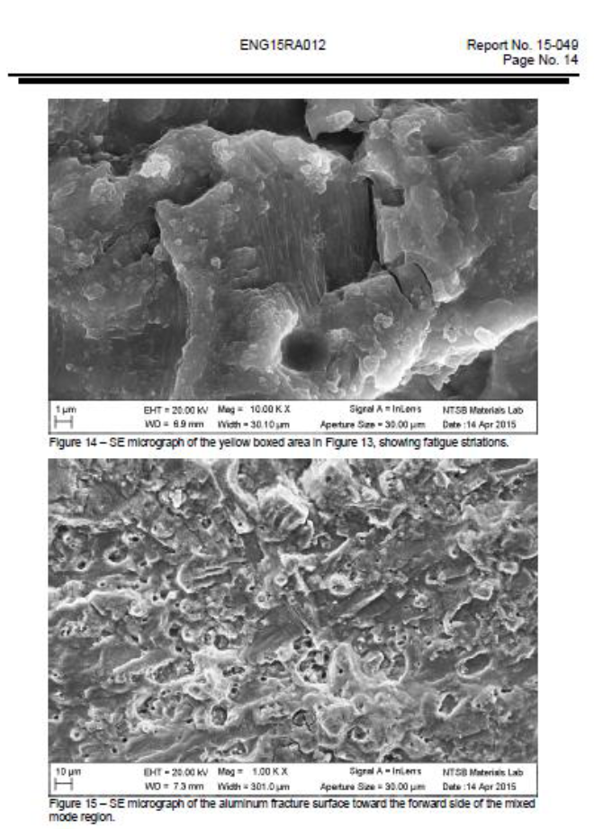 NTSB Materials Laboratory report