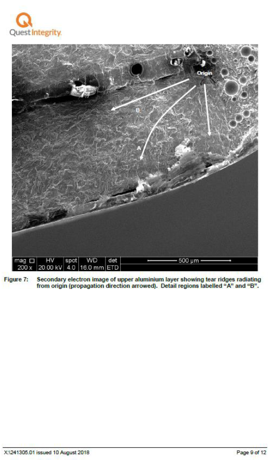 Quest Integrity NZL metallurgical examination report