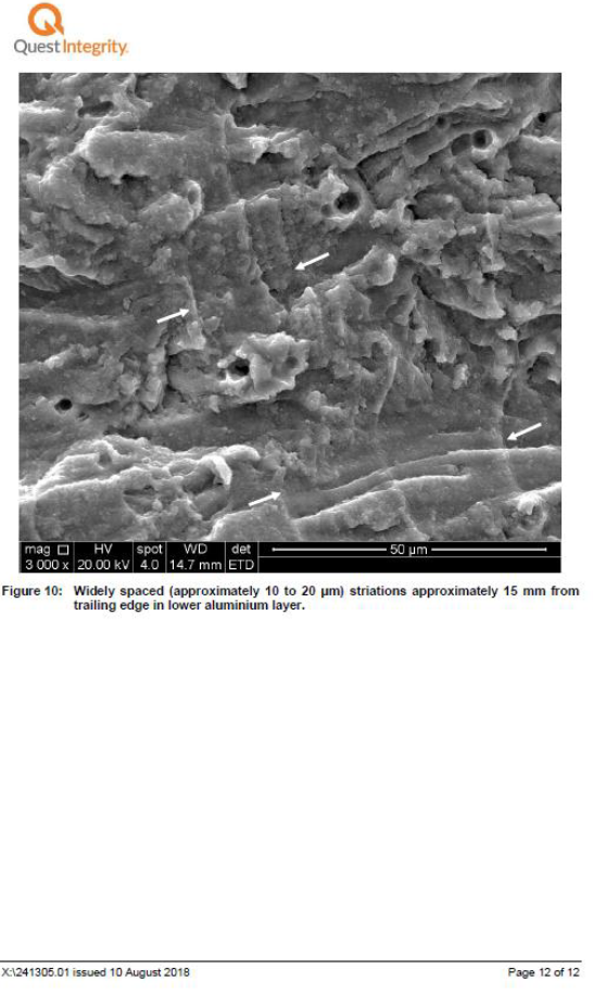 Quest Integrity NZL metallurgical examination report