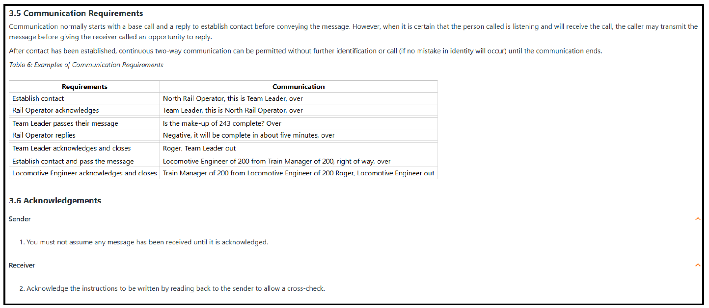 KiwiRail radio protocols