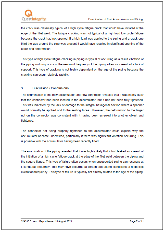 Photo of Quest Integrity Metallurgy Report