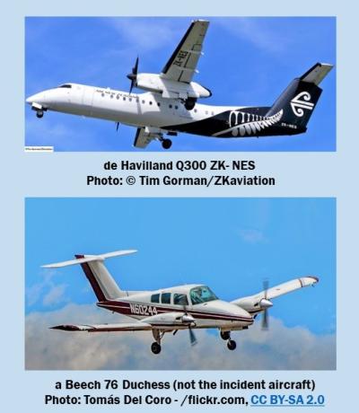 de Havilland Q300 ZK-NES & a Beech 76 Duchess