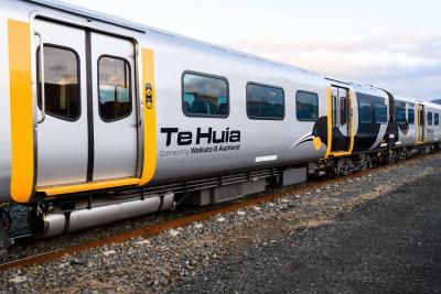 The Te Huia train photographed in early 2021