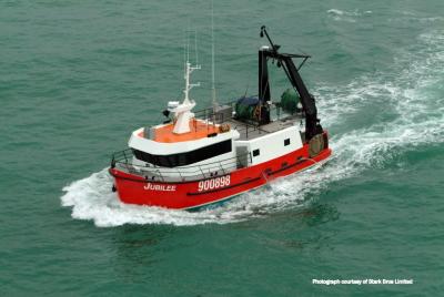 The fishing vessel Jubilee at sea