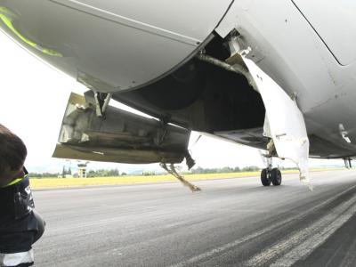 Damage to ZK-NEQ. Credit TAIC.
