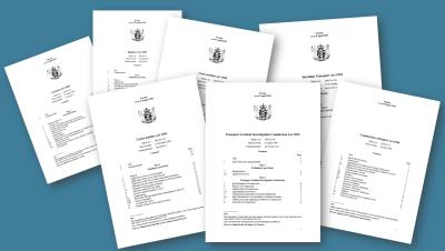 Composite of Acts of Parliament that affect TAIC
