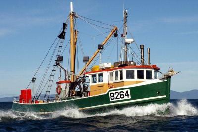 The Torea in Foveaux Strait. Campbelltown Seafood Limited.