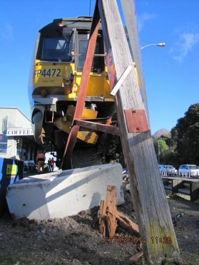 Train from second Melling collision. Credit TAIC.