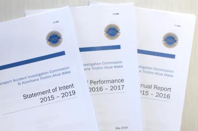 photo of TAIC reporting documents