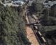 The derailed wagons at the incident site. TAIC photo. The derailed wagons at the incident site. TAIC photo.