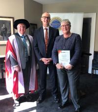 Pictured left to right: Kym Bills, Hon Phil Twyford, Lois Hutchinson Pictured left to right: Kym Bills, Hon Phil Twyford, Lois Hutchinson