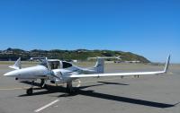 The accident aircraft on the tarmac at Wellington Airport