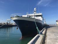 Photo of the San Granit at the wharf. TAIC photo Photo of the San Granit at the wharf