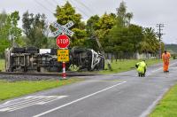 The accident scene. Photo: Whakatane Beacon