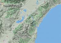 snip of Google maps terrain view depicting accident area in S Otago