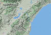 snip of Google maps terrain view depicting accident area in S Otago