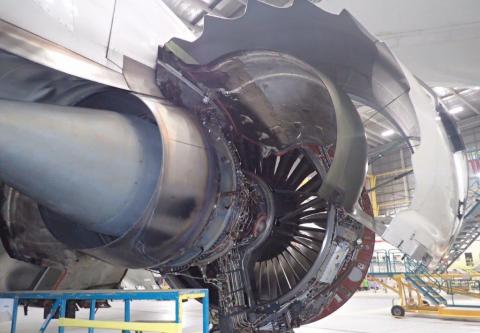 Unmodified Rolls-Royce Trent 1000 engine