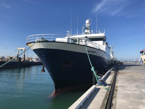 Photo of the San Granit at the wharf