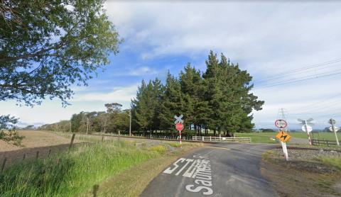 Photo of the level crossing where this accident occurred