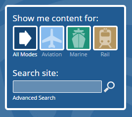 screenshot of TAIC search modes